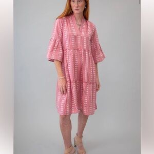 Lemonwood Lena Cotton Cottagecore Tiered Dress Medium